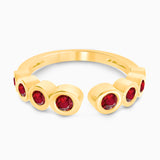 Bubble Ruby Open Ring