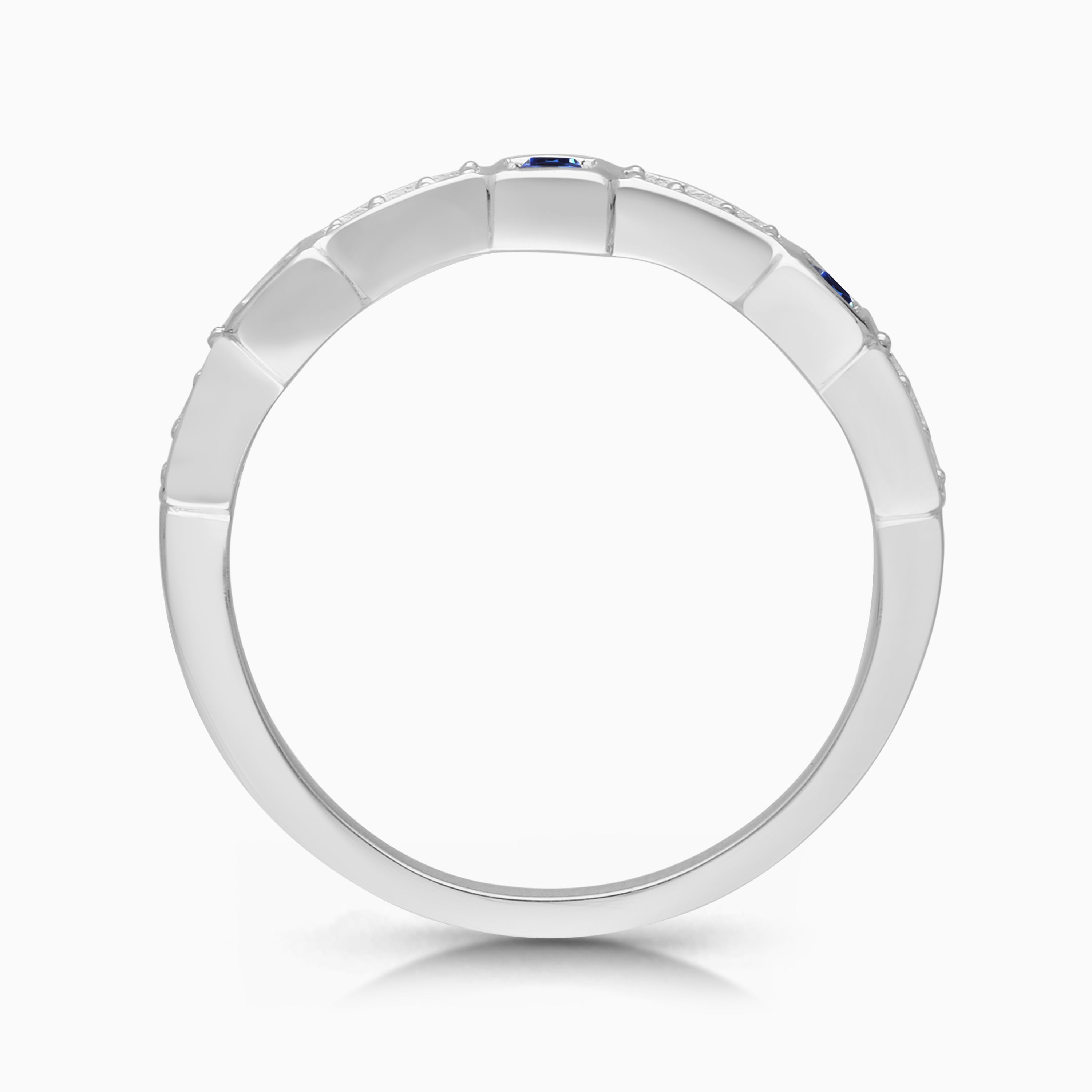 Pave Princess Sapphire Band