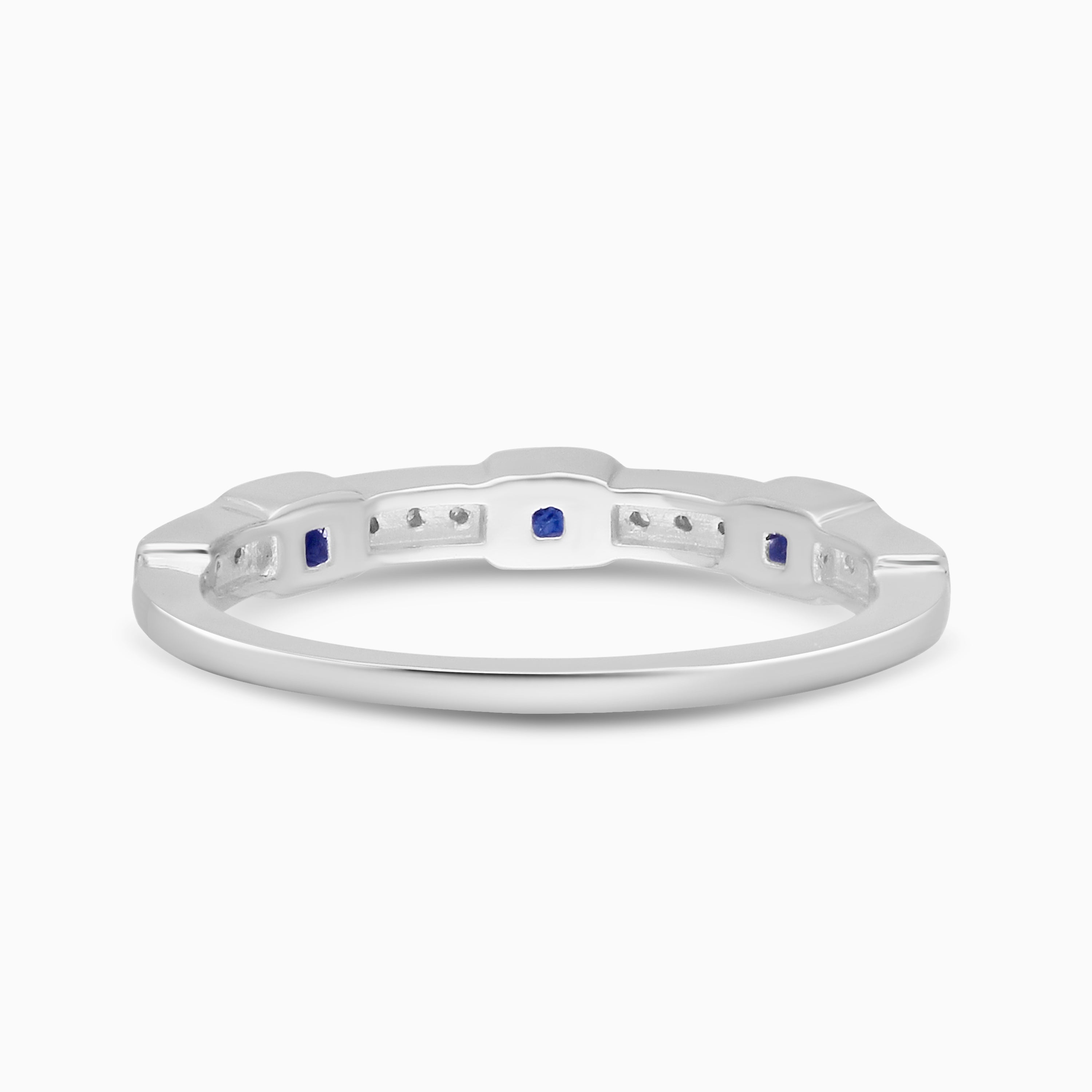 Pave Princess Sapphire Band