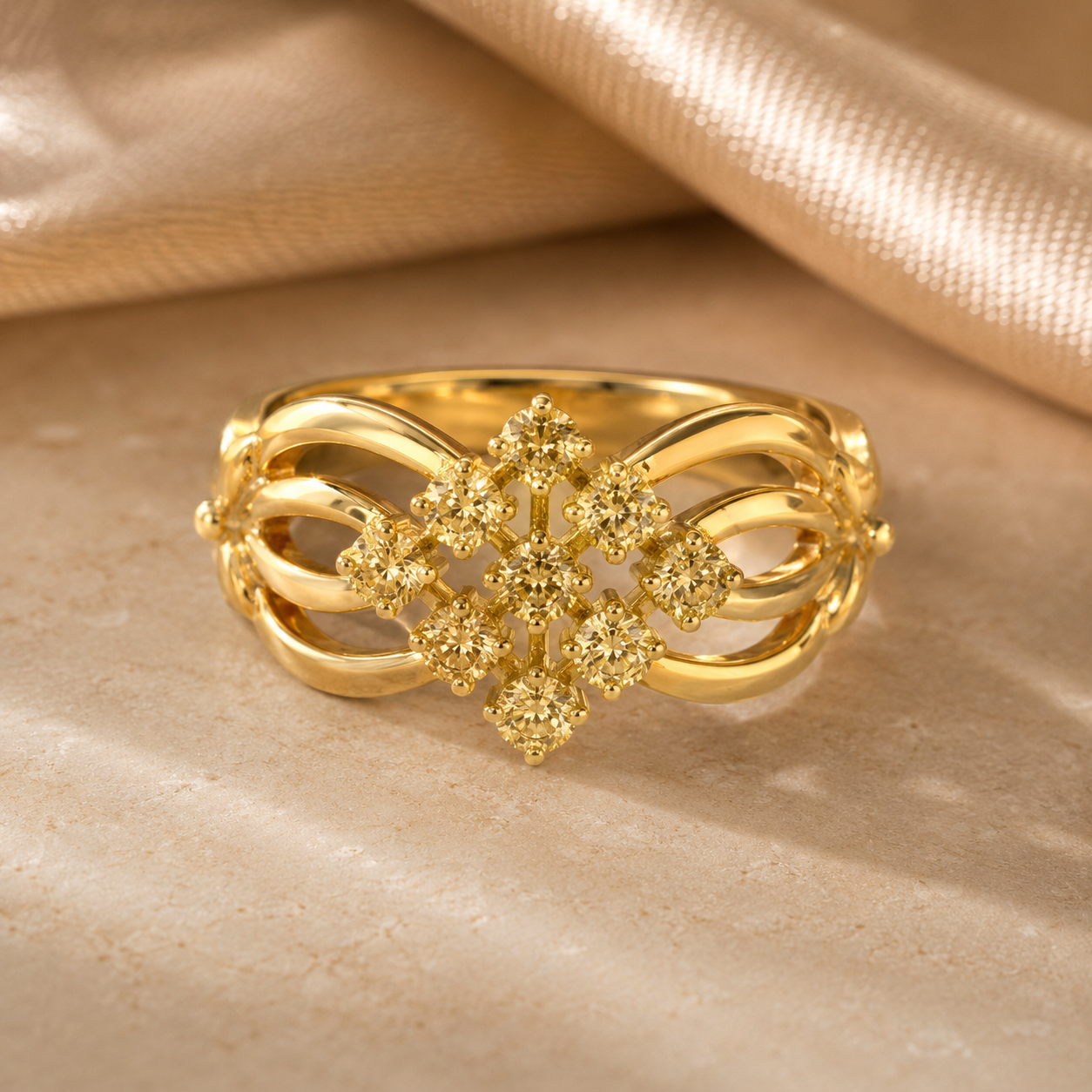 Starlight Yellow Diamond Band Yellow Diamond