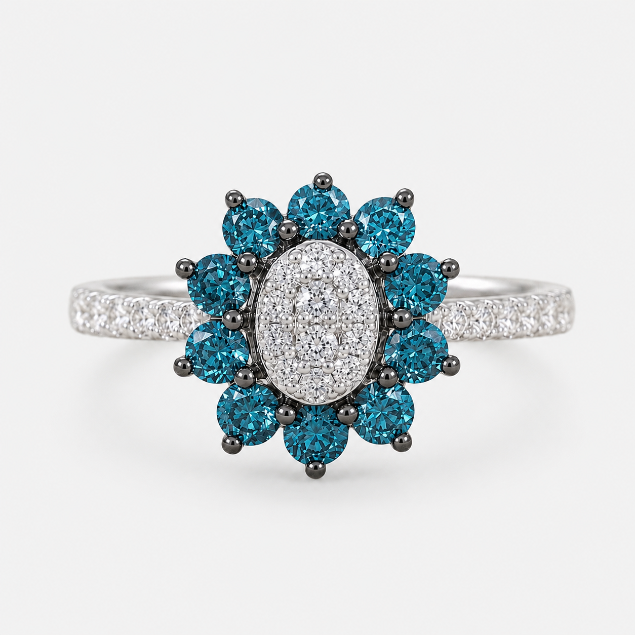 Blue Orchid Diamond Ring blue diamond