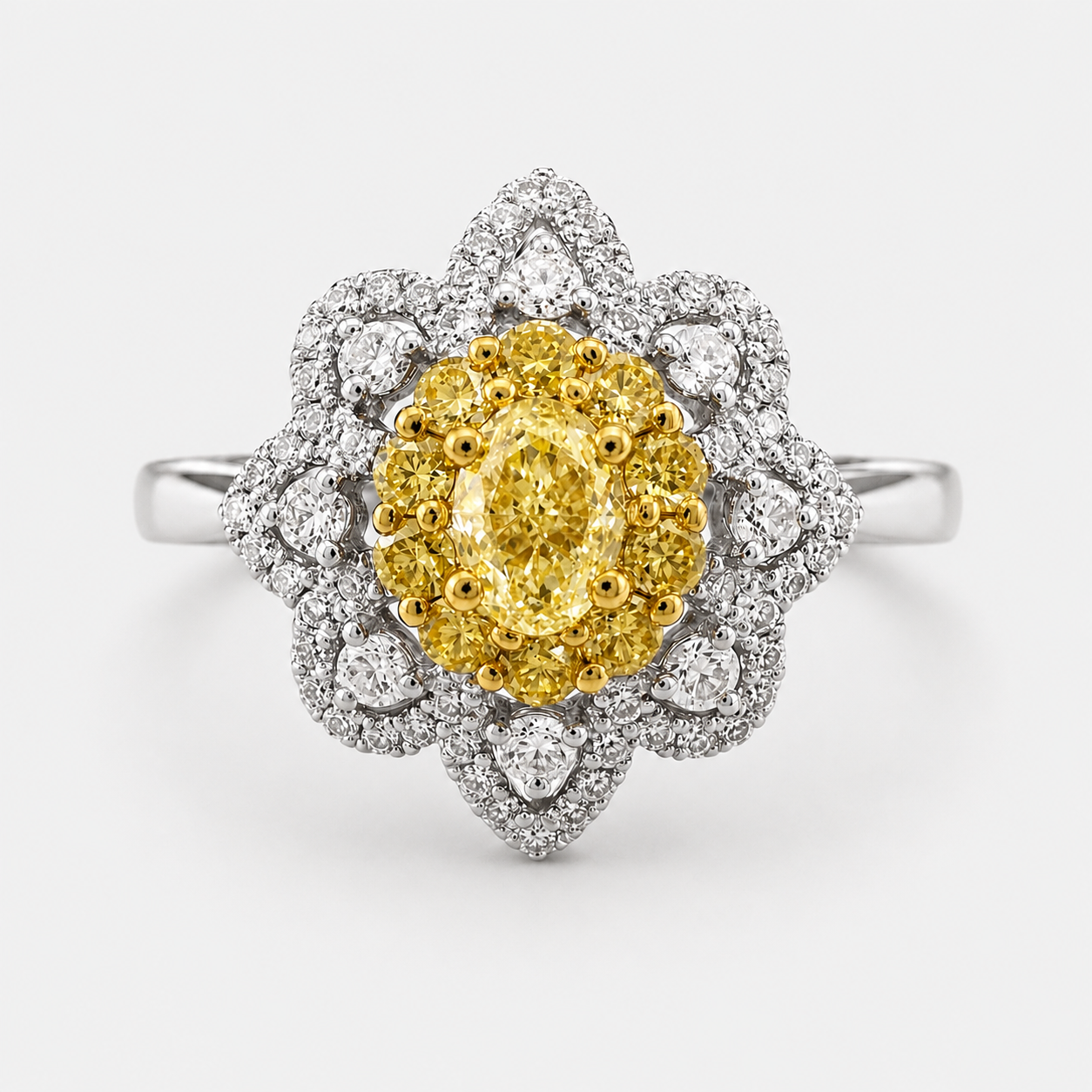 Magnolia Diamond Ring Yellow Diamond