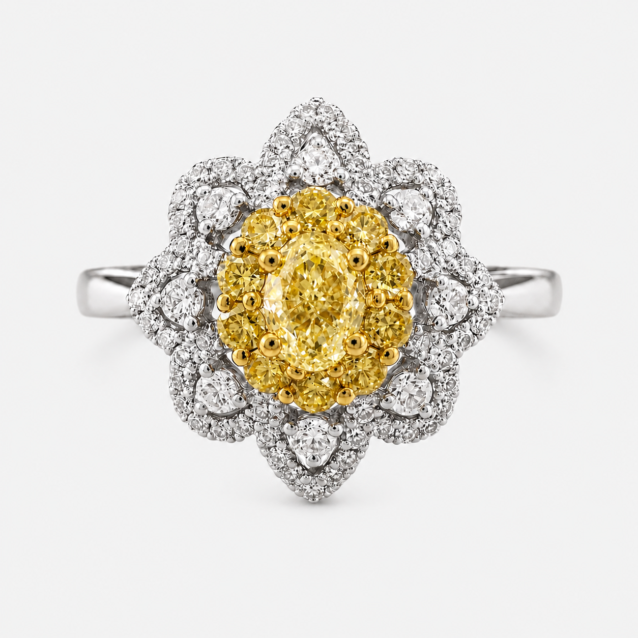 Magnolia Diamond Ring Yellow Diamond