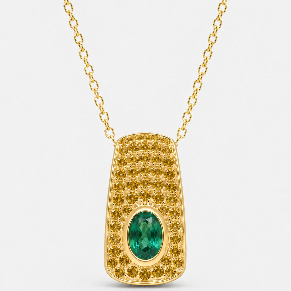 Sunlit Emerald Pendant Emerald