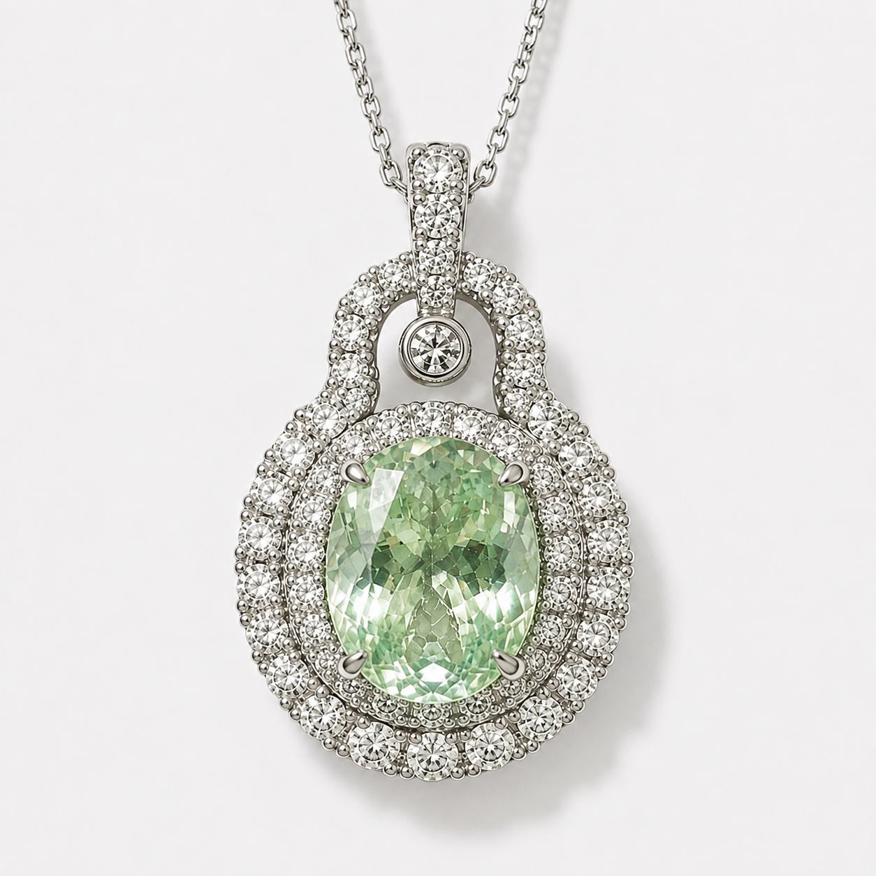 Certified Mint Green Paraiba Necklace paraiba