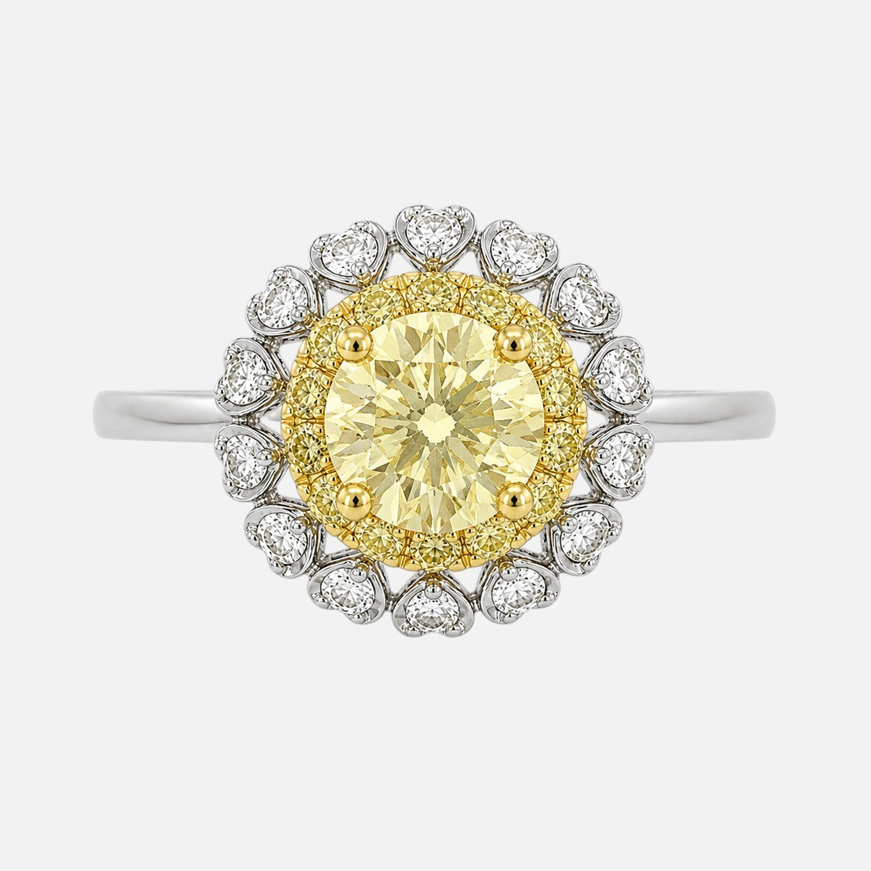 Solstice Yellow & White Diamond Ring Yellow Diamond