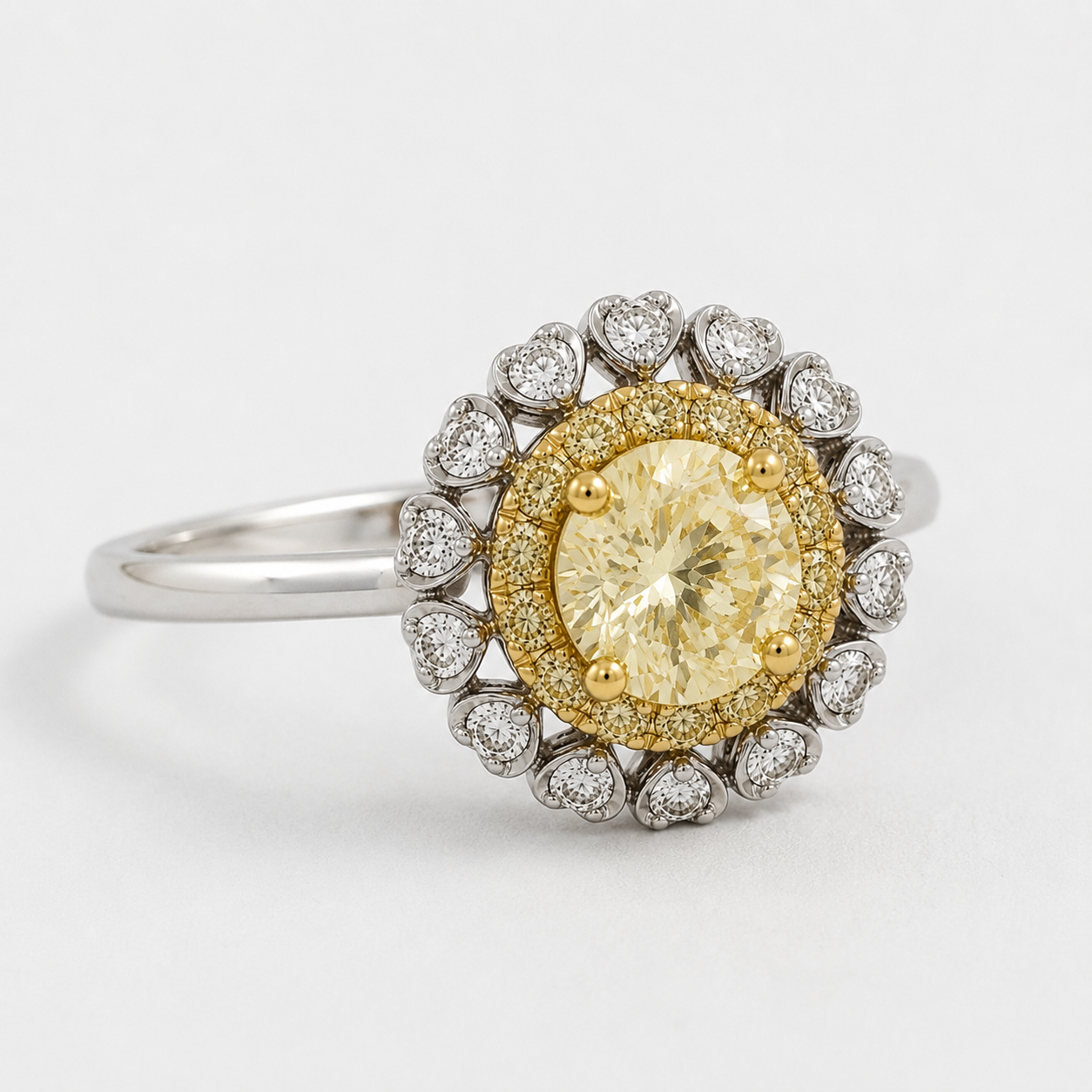 Solstice Yellow & White Diamond Ring Yellow Diamond