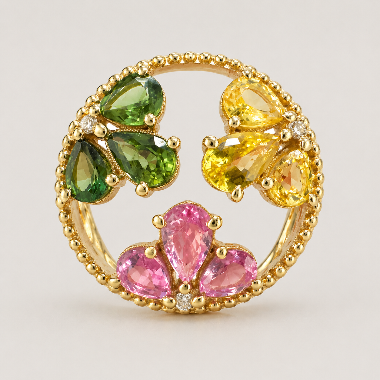 Greenhouse Garden Ring Pink Sapphire