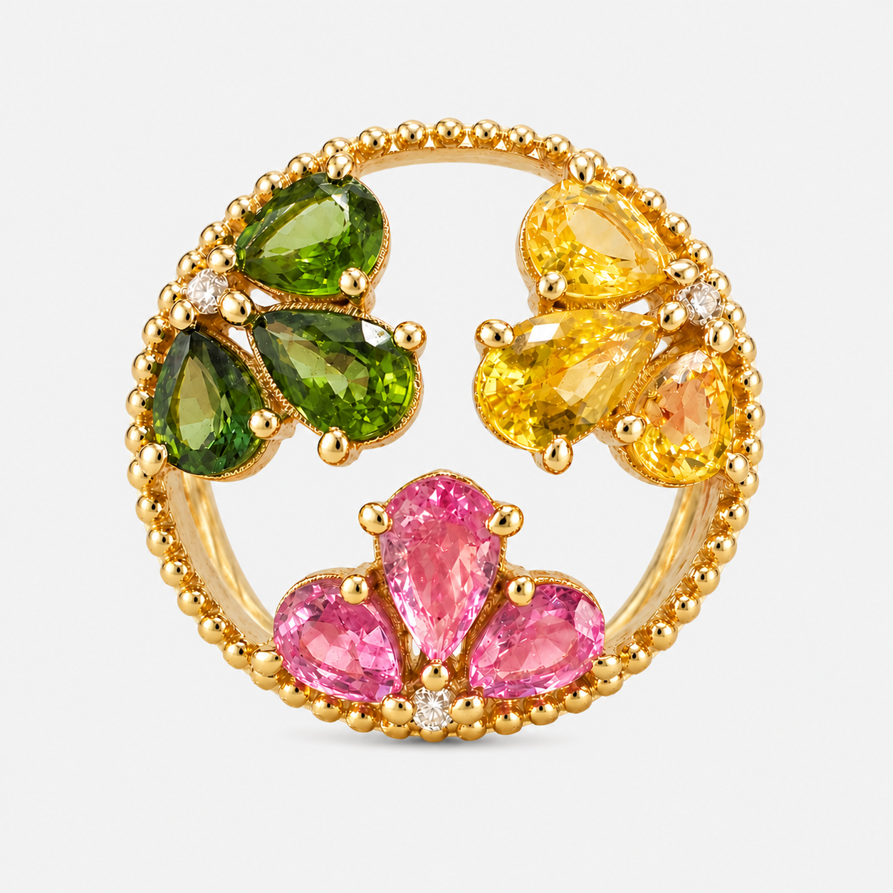 Greenhouse Garden Ring Pink Sapphire