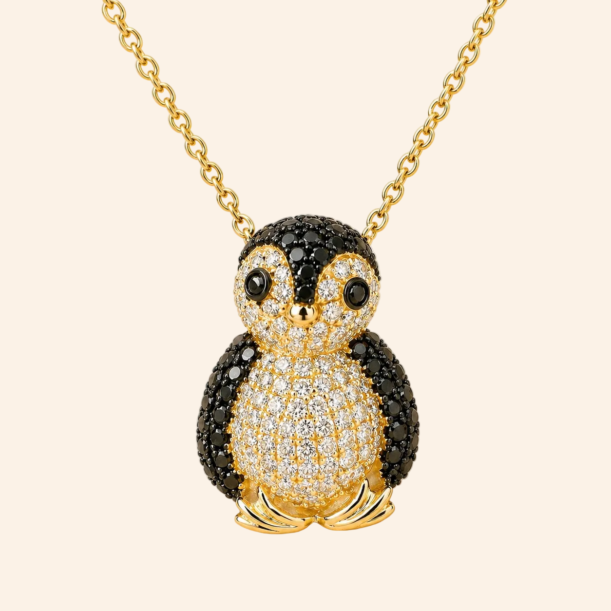 Diamond Penguin Necklace