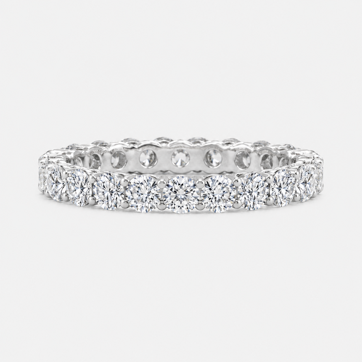 2 CT Diamond Eternity Band White Diamond
