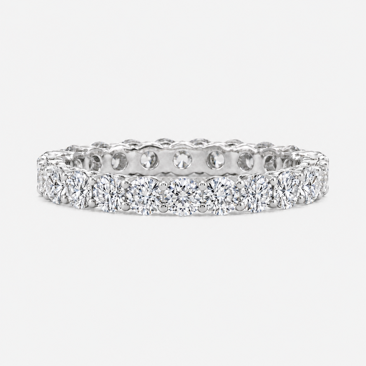2 CT Diamond Eternity Band White Diamond