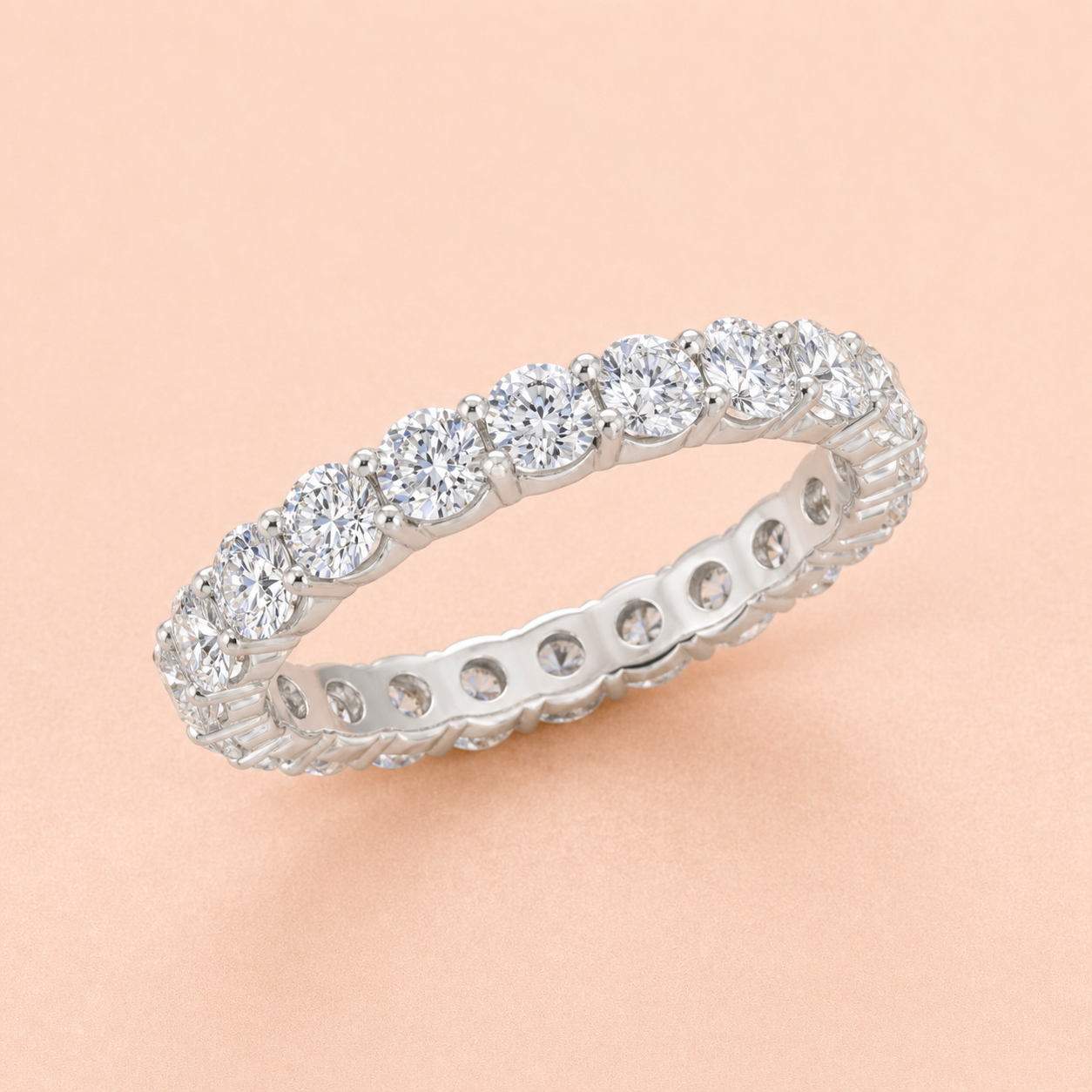 2 CT Diamond Eternity Band White Diamond