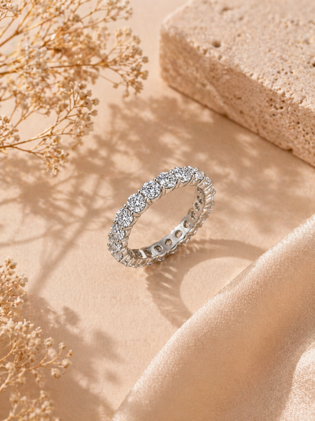 2 CT Diamond Eternity Band White Diamond