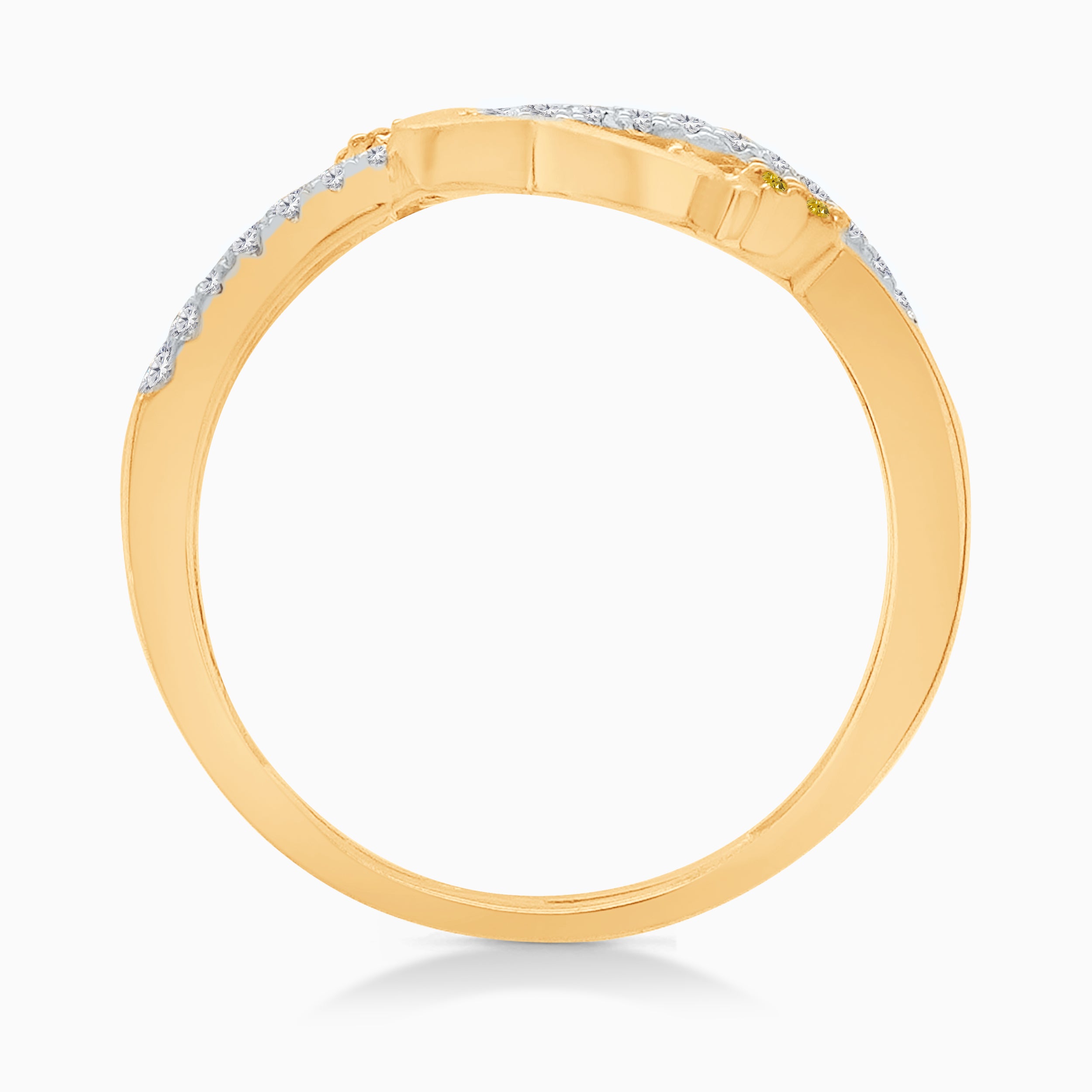Into Your Heart Yellow and White Diamond Ring