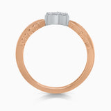 Floating Diamond Heart Ring