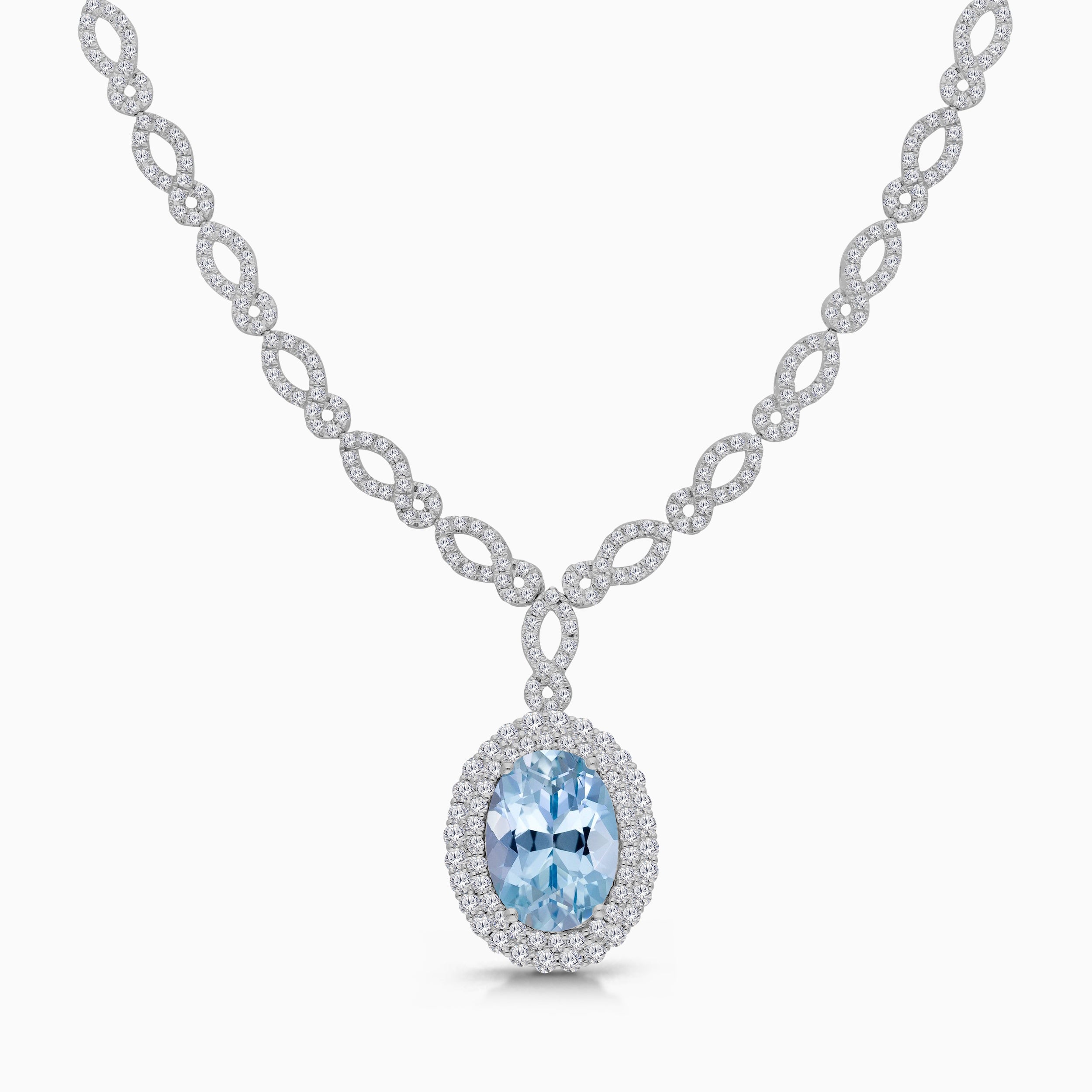 Tidal Wave Pariaba Tennis Necklace