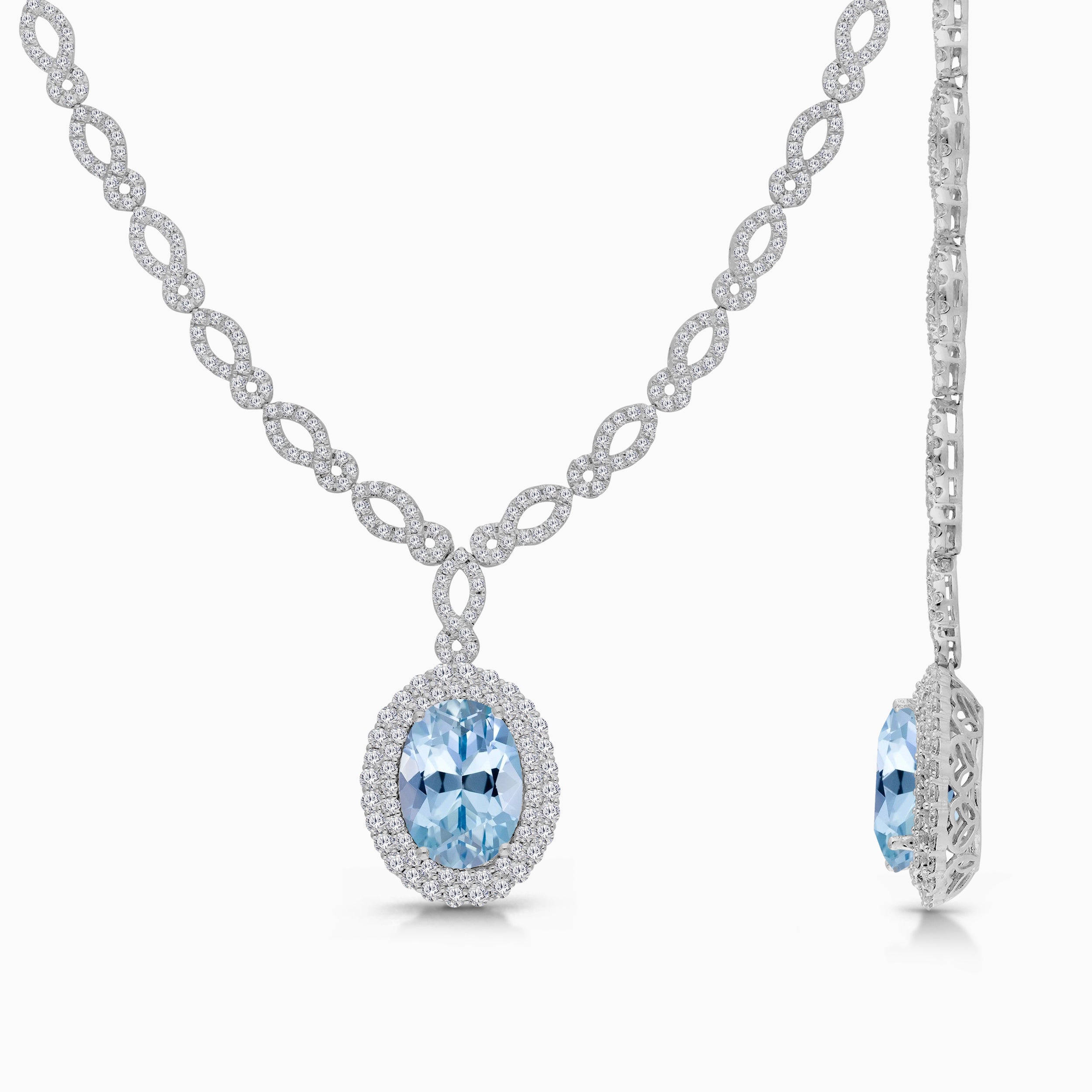 Tidal Wave Pariaba Tennis Necklace
