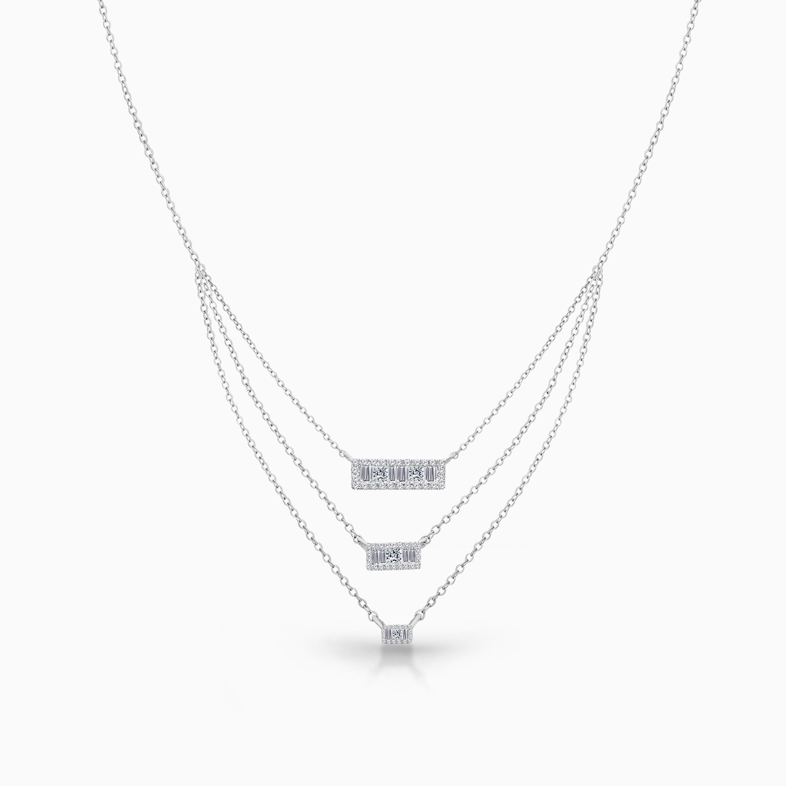 Diamond Halo Legendary Stacking Necklace