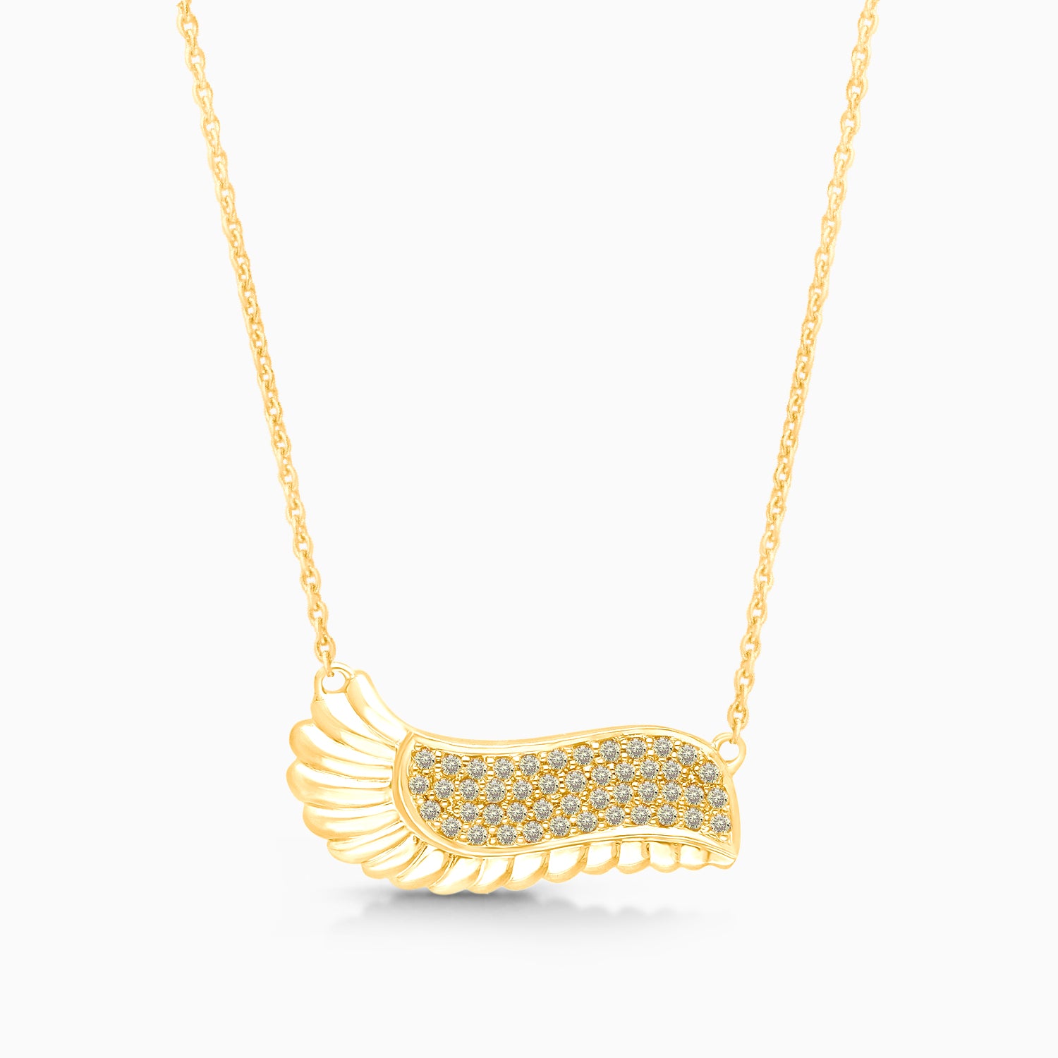 Yellow Diamond Griffiness Wing Pendant