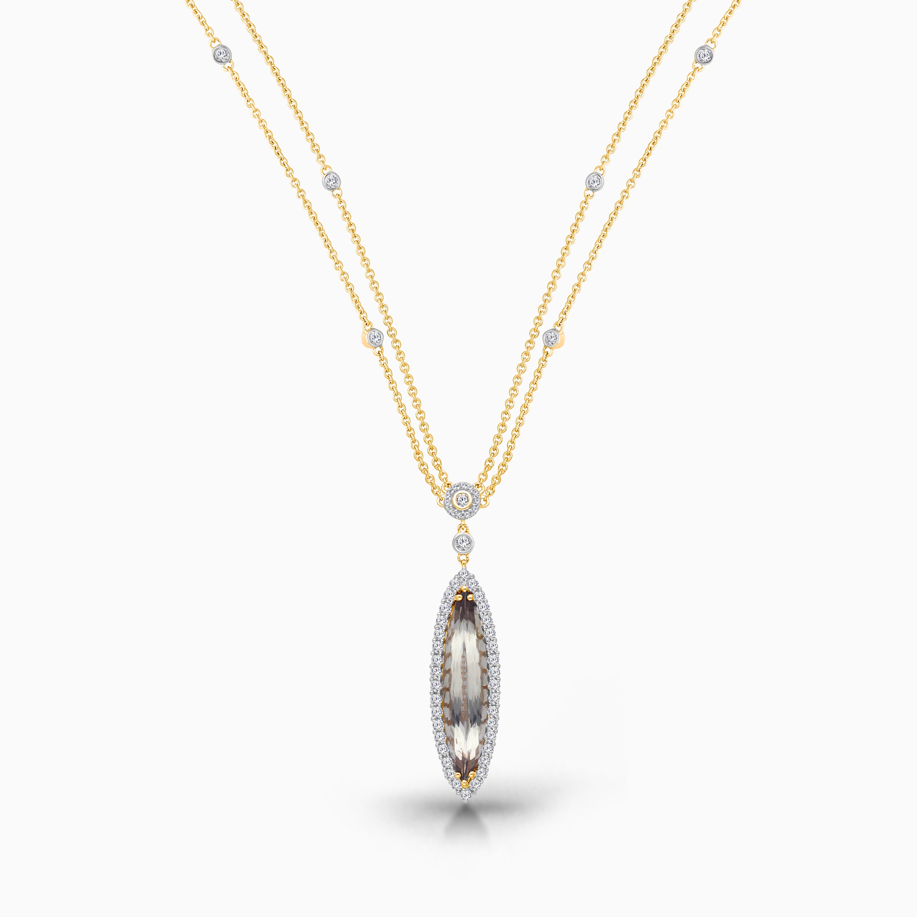 Fanged Csarite Diamond Necklace