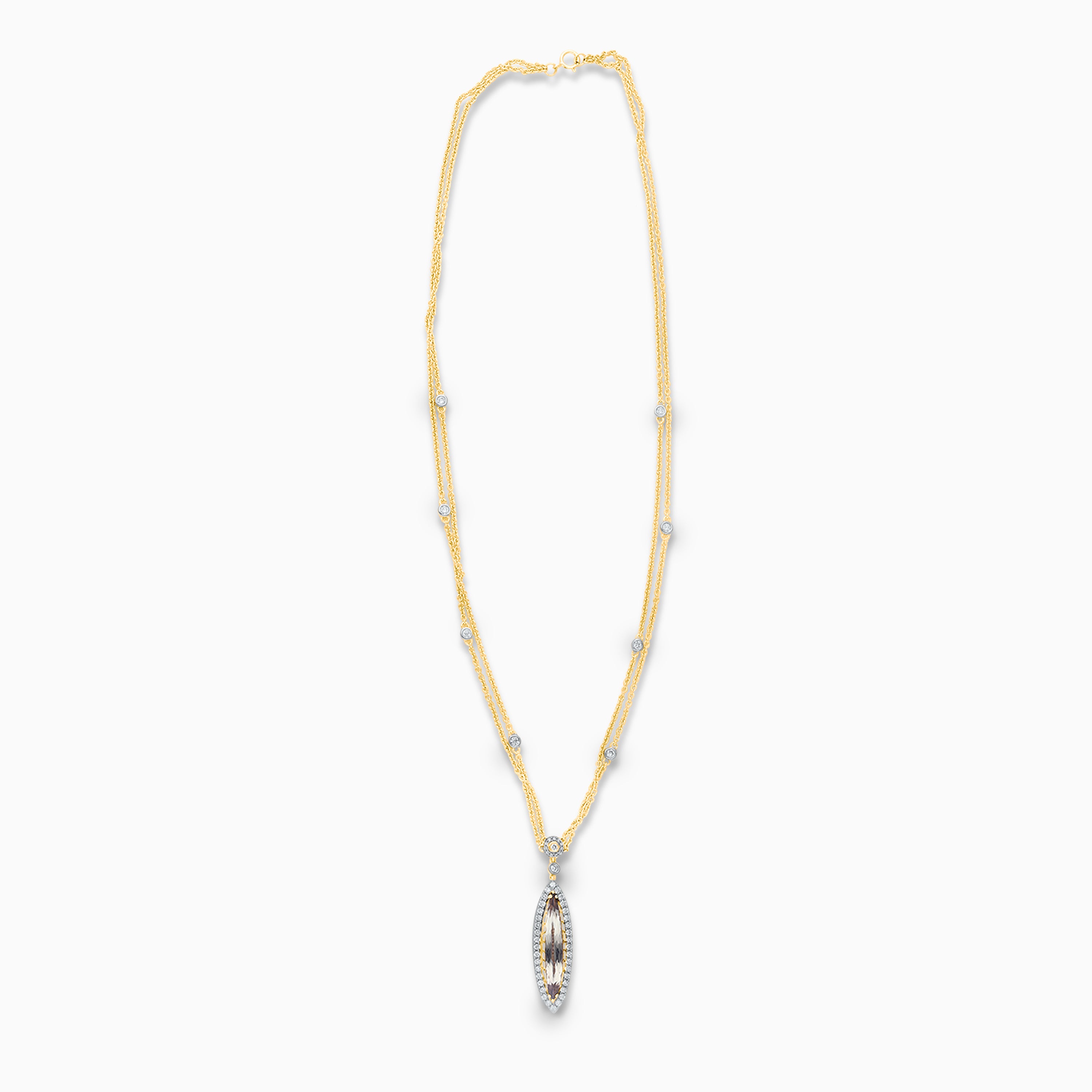 Fanged Csarite Diamond Necklace