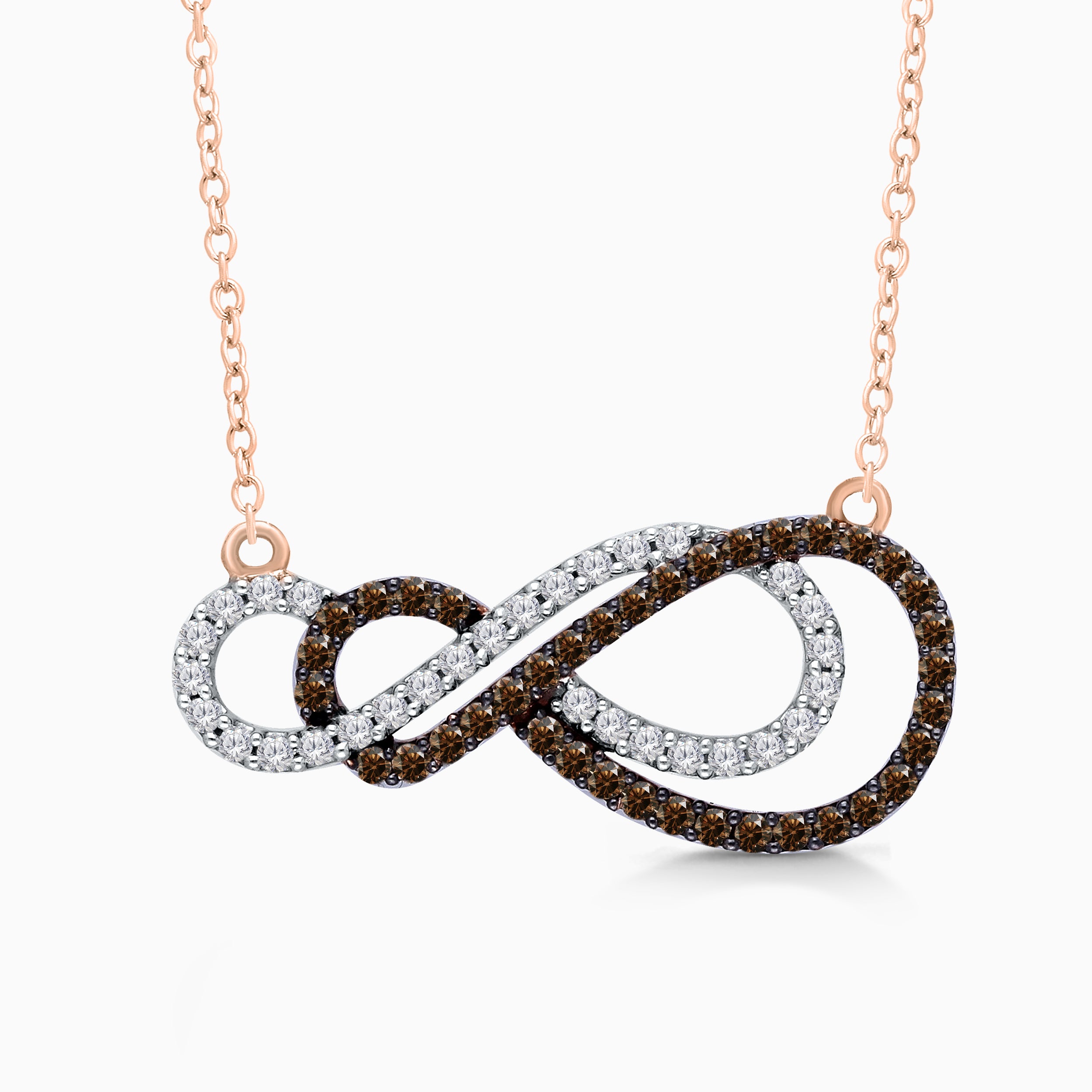Rose Gold Coco Diamond Twist Necklace