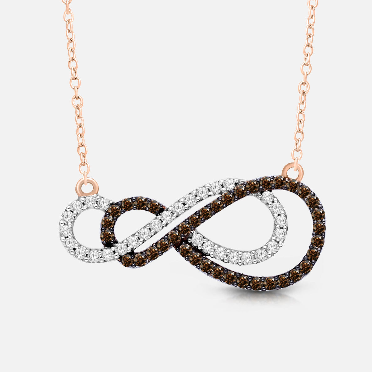 Rose Gold Coco Diamond Twist Necklace Coco Diamonds