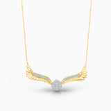 Diamond Griffiness Open Winged Pendant