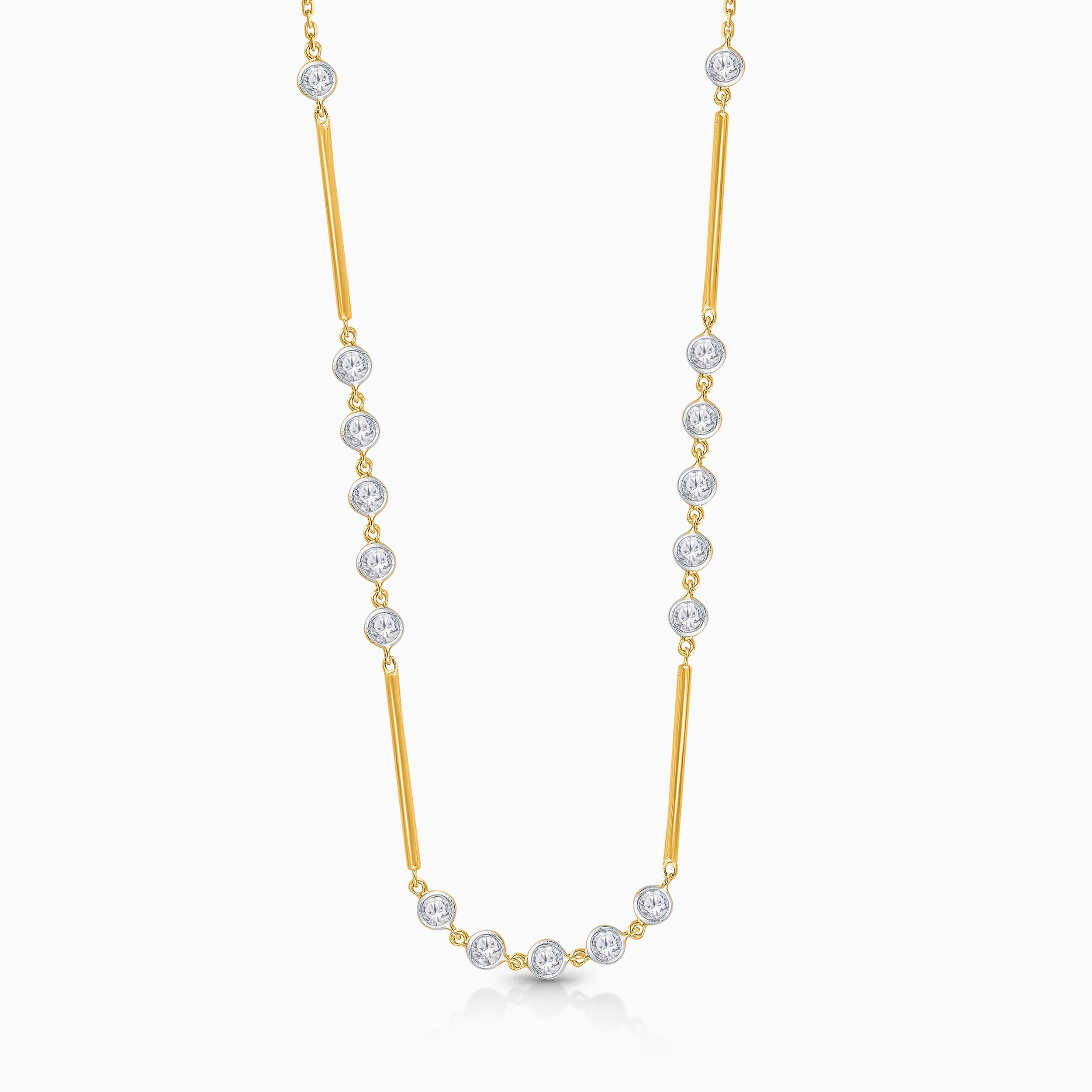 Diamond Bubble Tennis Necklace