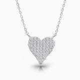 Pave Diamond Heart Pendant