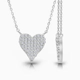 Pave Diamond Heart Pendant