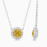 Solstice Yellow & White Diamond Pendant