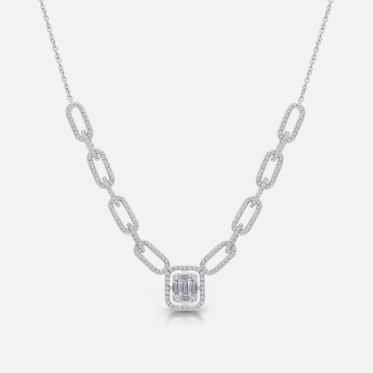 Legendary Diamond Open Link Necklace LEGENDARY
