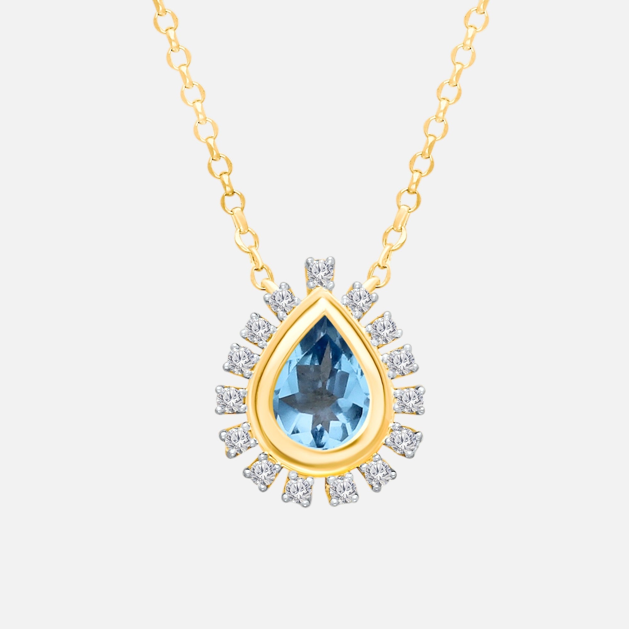 Royalty Topaz Necklace BLUE TOPAZ