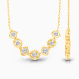 Multi Shaped Illusion Diamond Necklace