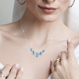 Diamond Dewdrops Topaz Necklace