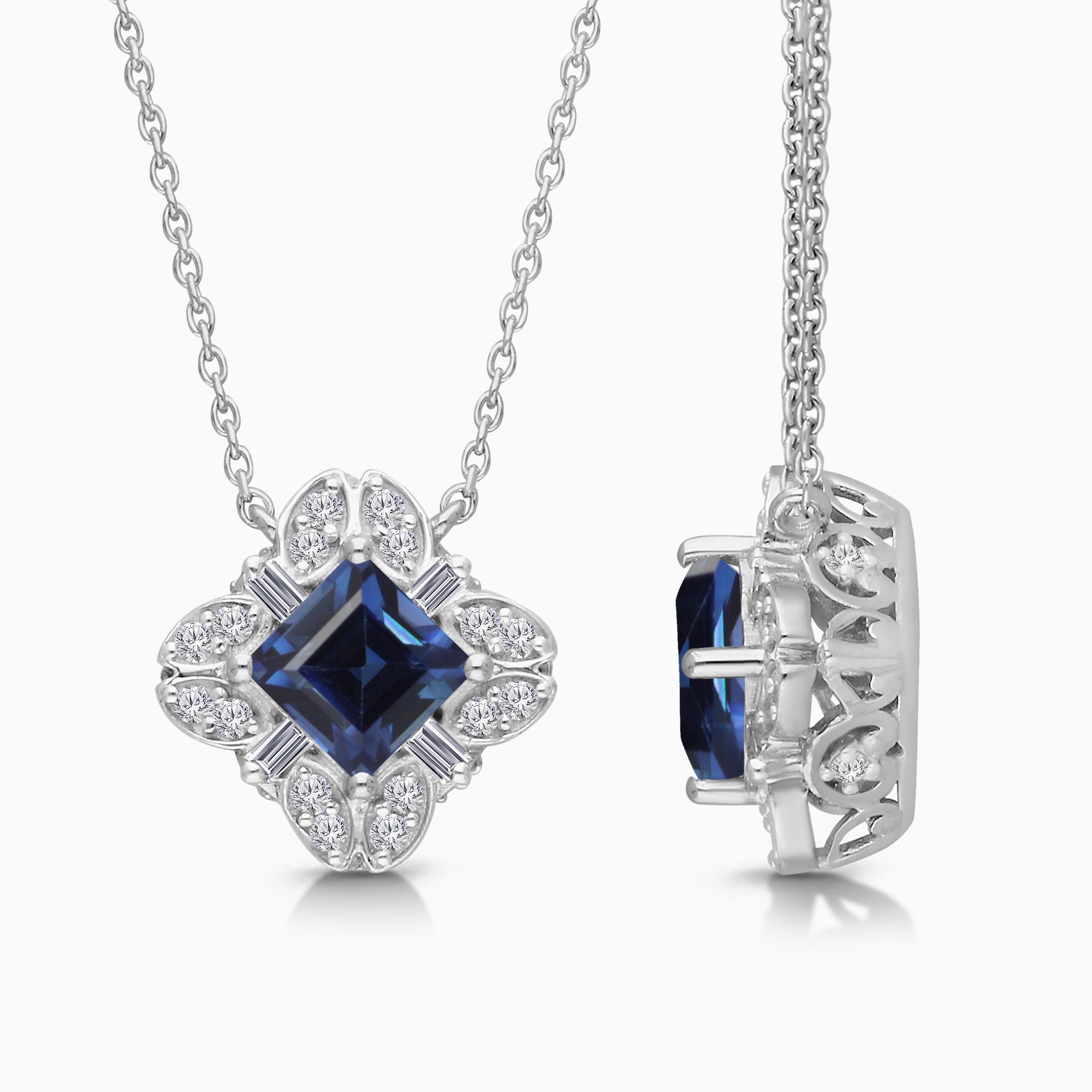 Ceylon Prism Diamond Pendant