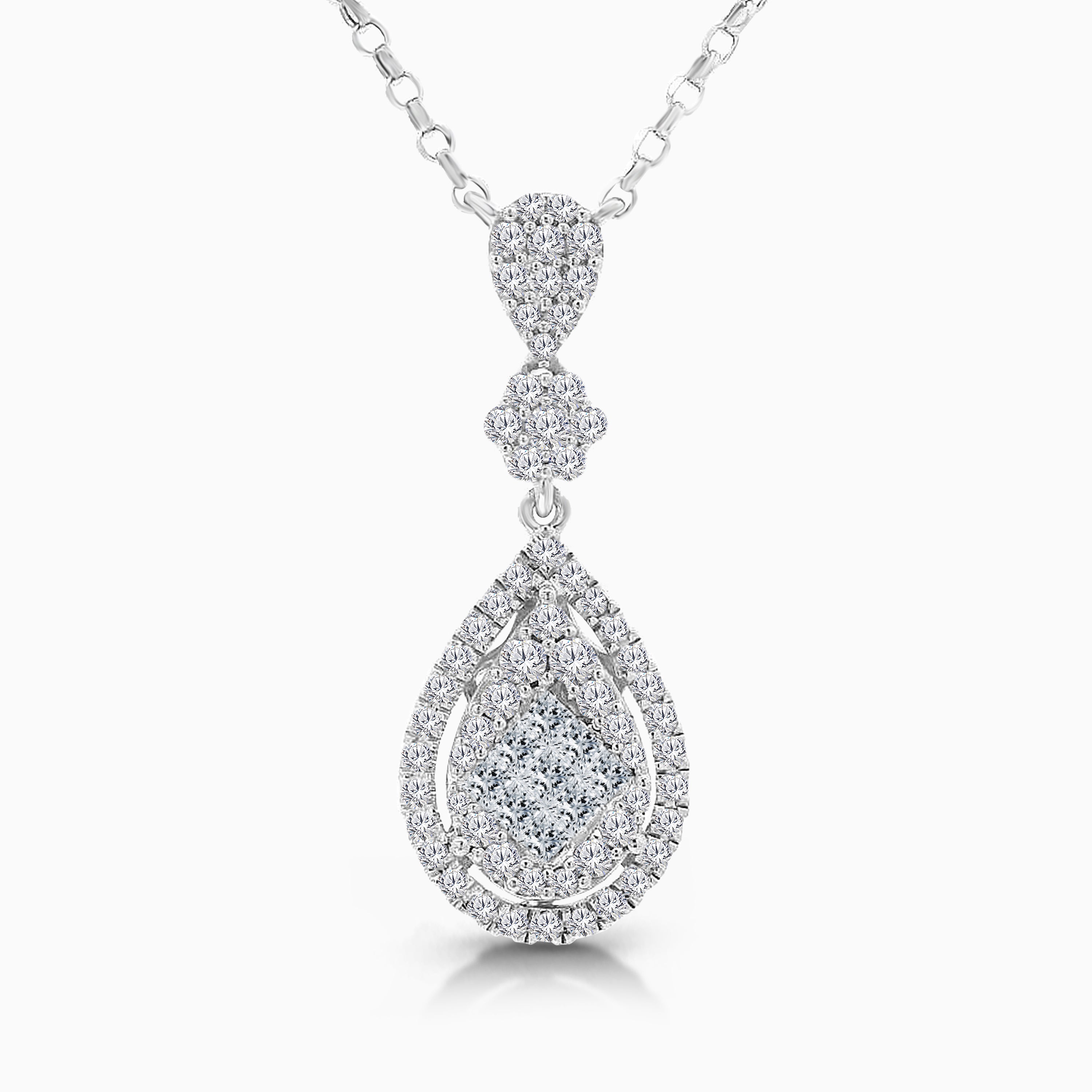 Pear Princess Diamond Pendant
