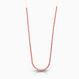Pink Sapphire Tennis Choker