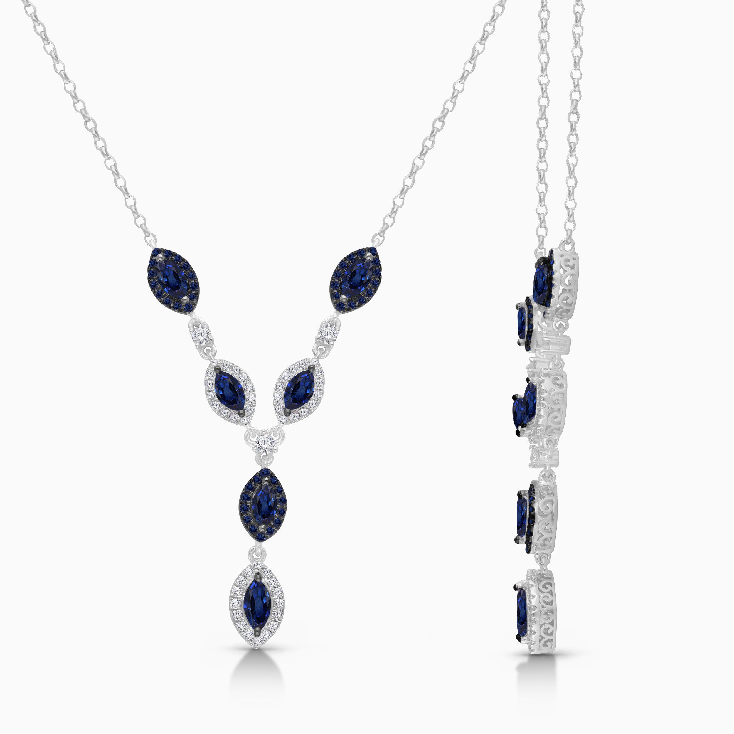 Rainfall Sapphire Lariat