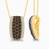 Bold Coco & White Diamond Pendant