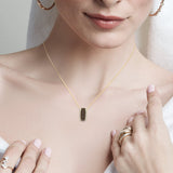 Bold Coco & White Diamond Pendant