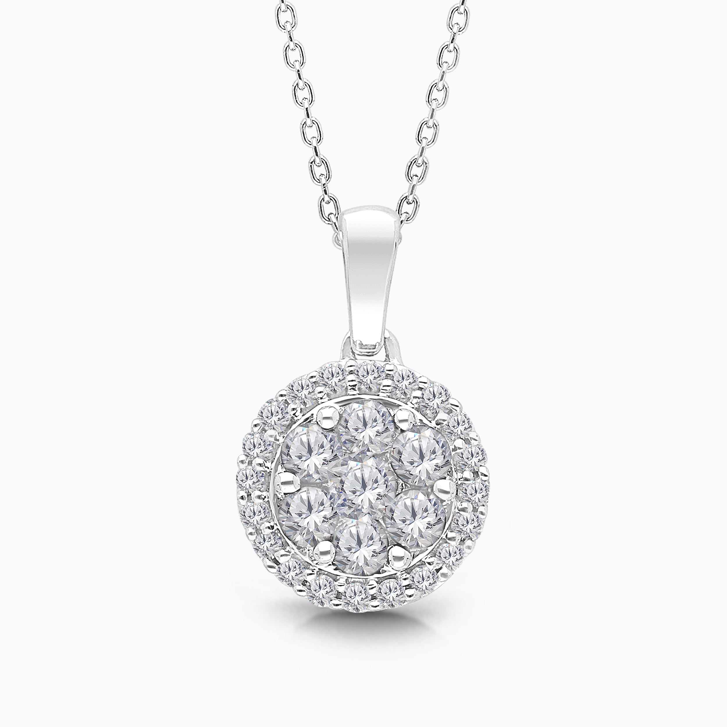 Cluster Diamond Necklace