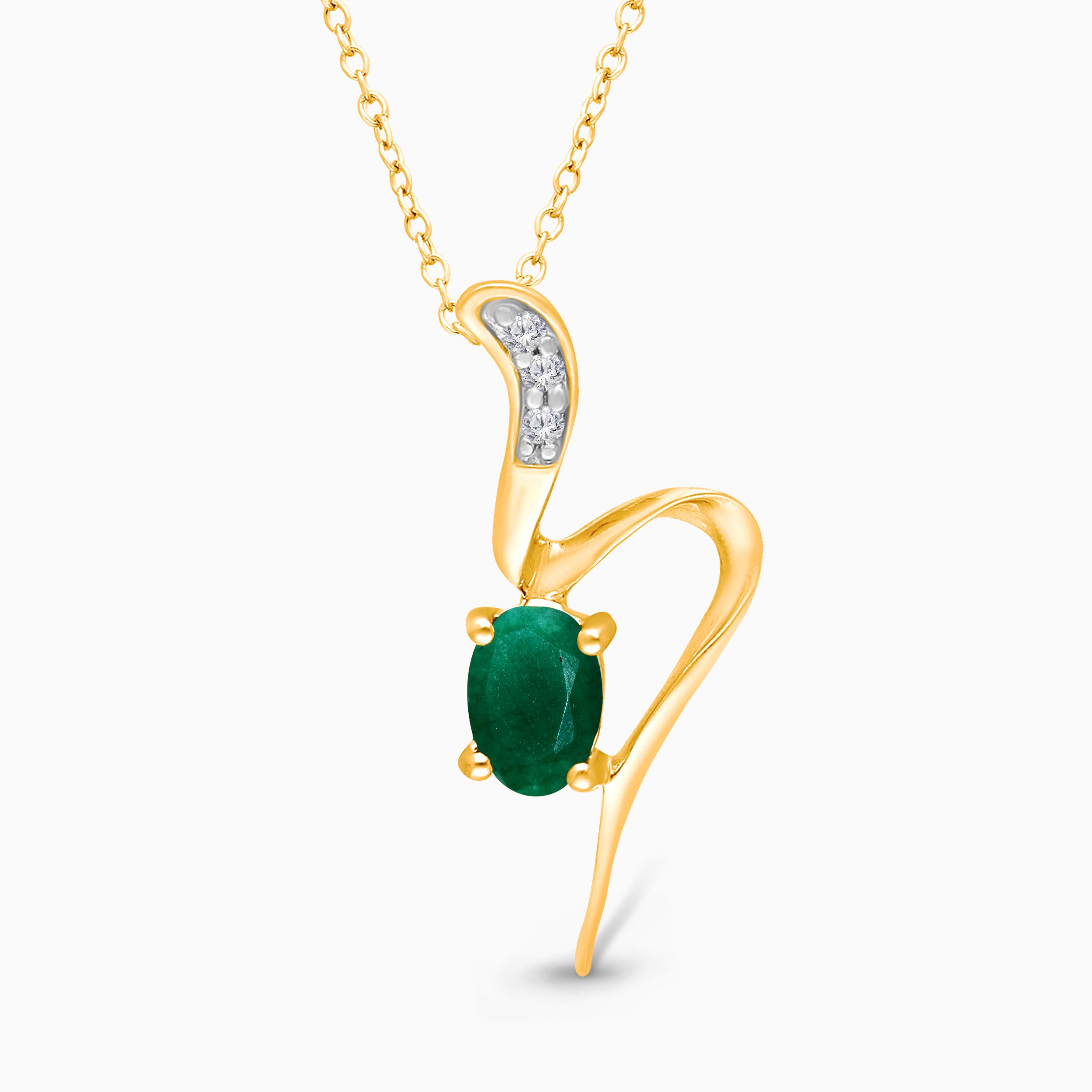 Emerald Serpent Pendant