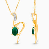 Emerald Serpent Pendant