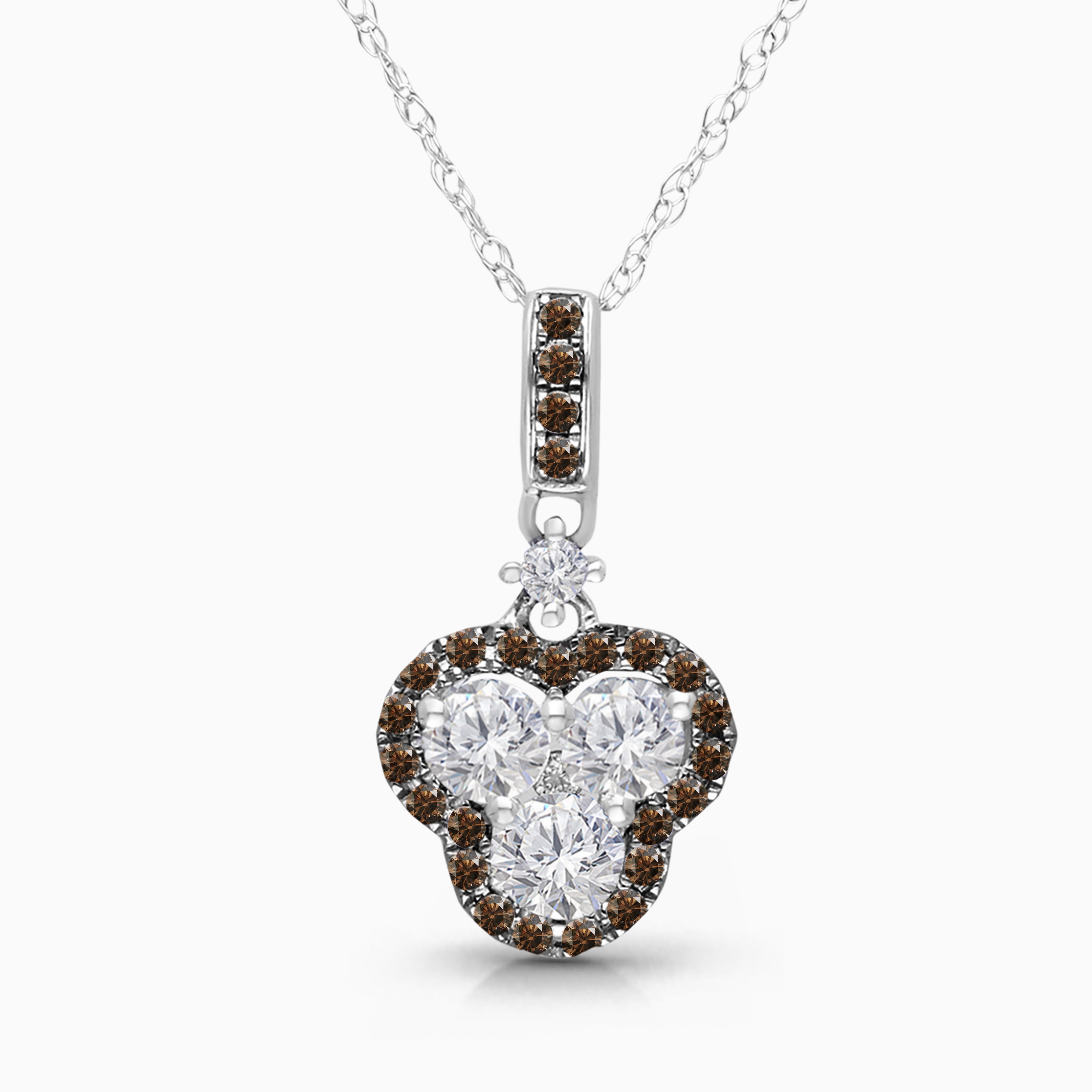 Coco & White Diamond Trio Necklace Coco Diamonds
