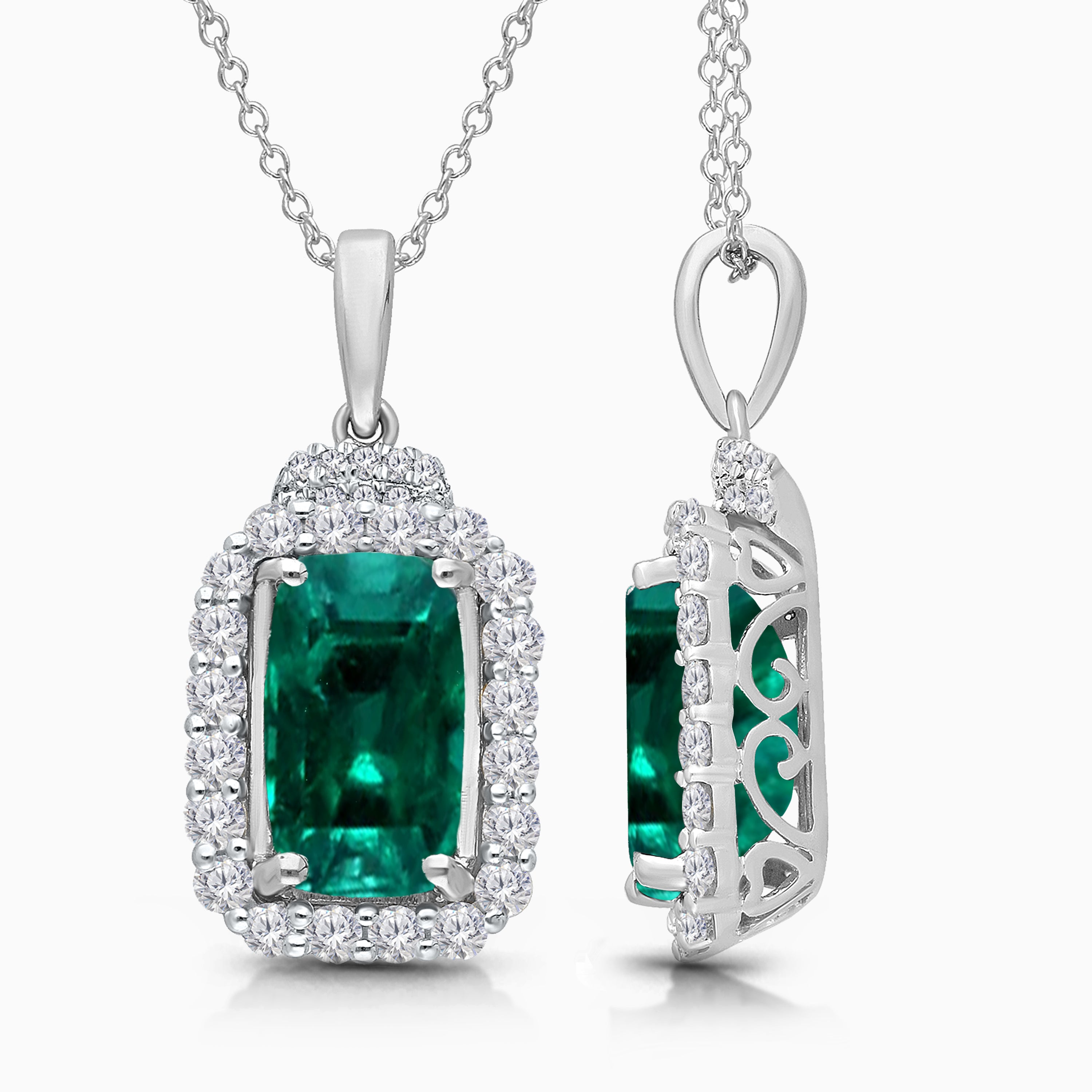 Evergreen Emerald & Diamond Necklace