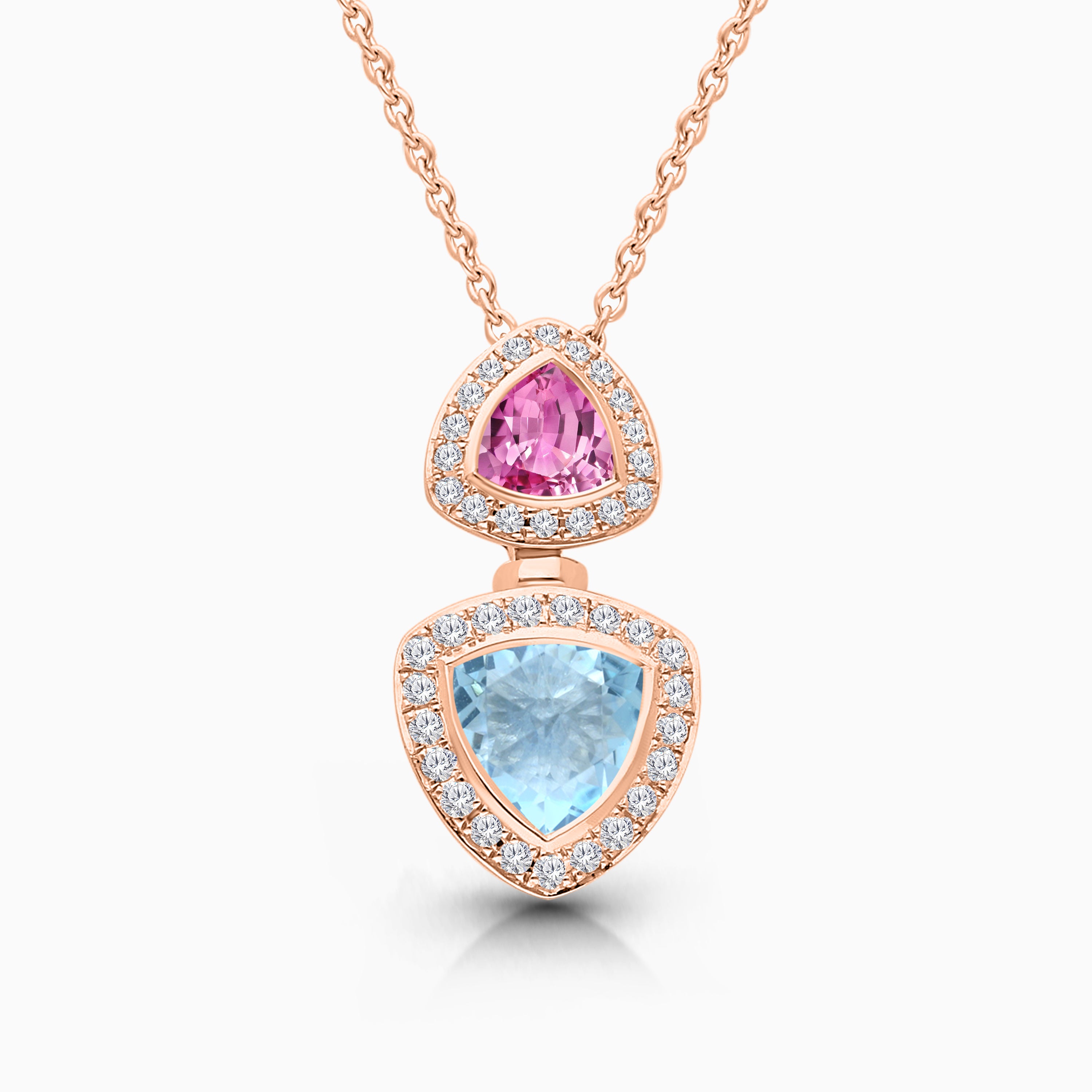 Mermaid Trillion Drop Necklace