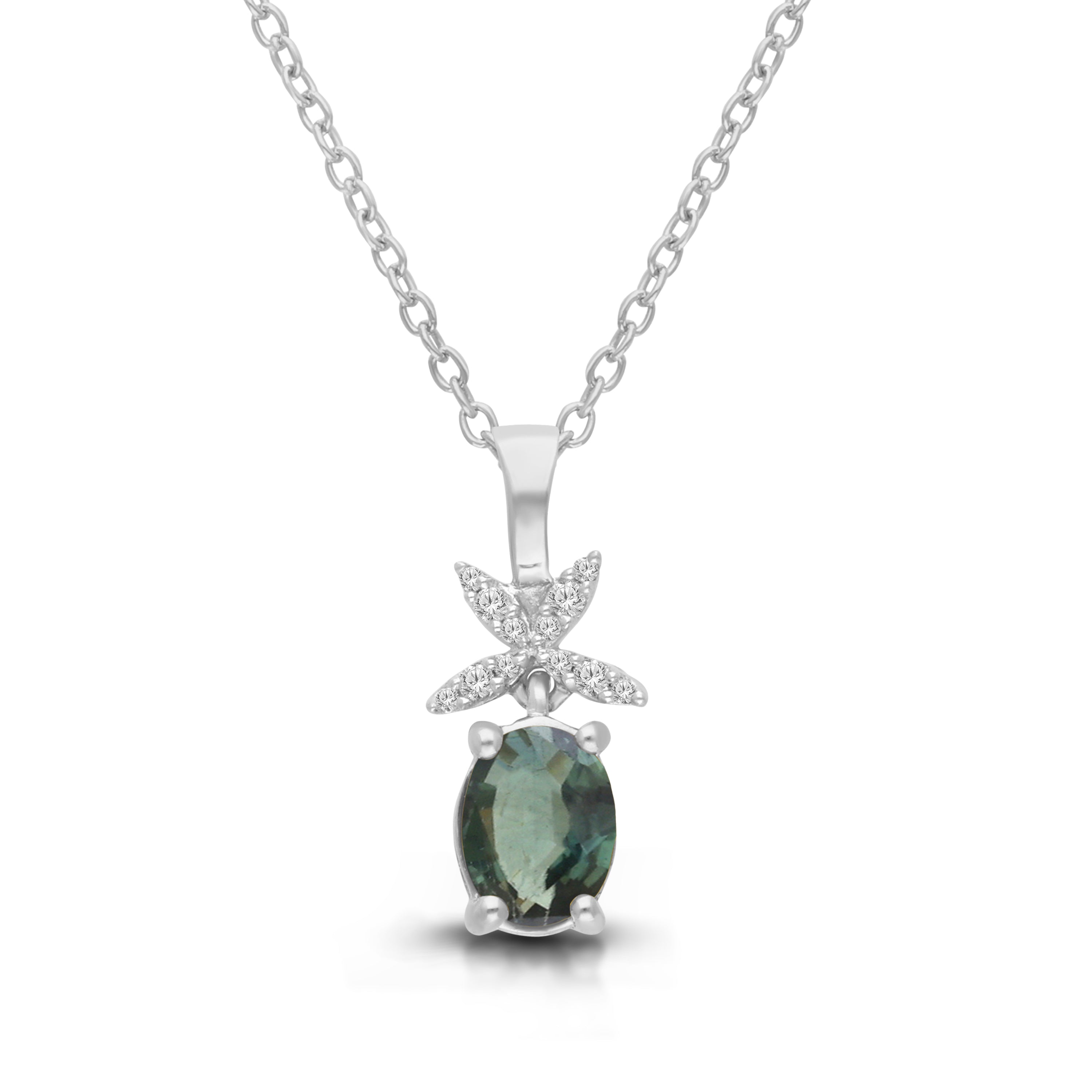 Green Goddess Dangle Necklace